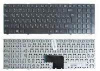 Клавиатура для ноутбука DNS Pegatron C17A. Черная, с черной рамкой