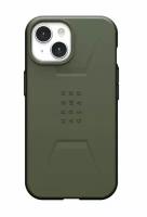 Защитный чехол с поддержкой MagSafe UAG Civilian Case для iPhone 15 (Серо-оливковый | Olive Drab)