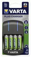 Зарядное устройство VARTA Plug Charger + 4AA 2100 mAh R2U