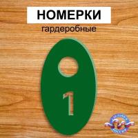 Бирка для ключей, 25 шт., зеленый