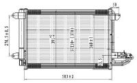 STVW263940 SAT Радиатор кондиционера Audi A3 96-13 / Skoda Octavia 96-13 / Volkswagen Golf 03-16 / Jetta 05-14