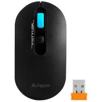 Мышь A4TECH Fstyler FG20, оптическая, беспроводная, USB, синий и черный [fg20 blue]