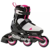 Раздвижные роликовые коньки Rollerblade Microblade Free 3WD G - 2021 Cool Grey/Candy Pink