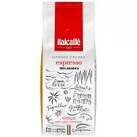 Итальянский кофе в зернах ITALCAFFE Espresso 100% Arabica (1 кг) - 100% арабика темной обжарки для любой кофеварки