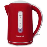 Чайник электрический Starwind SKG1021 красный/серый
