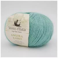 Пряжа Vento d'Italia Angora Rabbit (Ангора Кролик) 13 пыльная бирюза 70% пух ангорского кролика, 30% нейлон 50г 350м 5шт