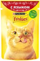 Влажный корм для кошек Friskies с языком 85 г (кусочки в желе)