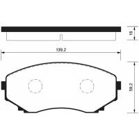 SANGSIN BRAKE Колодки тормозные MITSUBISHI PAJERO SPORT III 15- передние