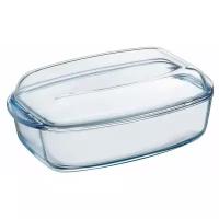 Кастрюля-утятница PYREX Essentials 6,5 л прямоугольная, стекло, арт 466A000/W243