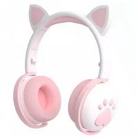 Беспроводные наушники Wireless Cat Ear Headphones BK1 белые