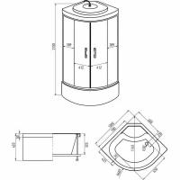 Душевая кабина Erlit Comfort ER35 100х100х215 (ER3510TP-C3-RUS)