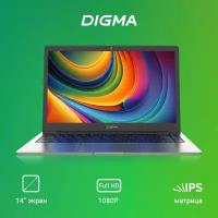 Ноутбук Digma EVE C4403 14" Celeron N4000 4ГБ 128ГБ eMMC Intel UHD Graphics 600, Windows 11 Pro