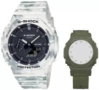 Наручные часы CASIO G-Shock GAE-2100GC-7A, мультиколор, белый