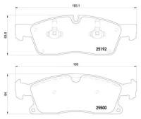 Колодки торм. для а/м Mercedes ML (W166) (11-) диск. перед. 192x64 (PF 4287)