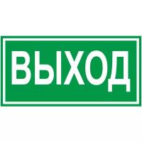 Информационная наклейка "Знак Указатель выхода" 100х200 мм