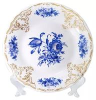 Тарелка десертная "синие розы" 18 см