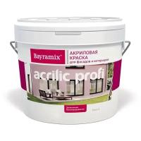 Краска акриловая Bayramix Acrilic Profi матовая белый 0.9 л