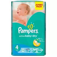 Pampers подгузники Active Baby-Dry 4 (9-14 кг), 70 шт