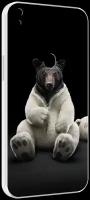 Чехол MyPads Медведь-бурый-белый для Alcatel SHINE LITE 5080X 5.0 задняя-панель-накладка-бампер