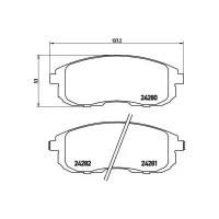 Колодки тормозные, комплект передний Fiat Sedici; Nissan Cube, Stagea; Suzuki SX4