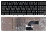 Клавиатура для ноутбука Asus X55VD, русская, черная с рамкой, с маленькой кнопкой Enter