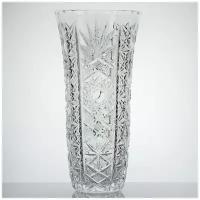 Хрустальная ваза для цветов, для декора, Неман 5341/2 1000/23, высота 26 см