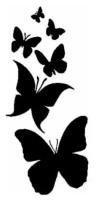 Интерьерные наклейки, Наклейка для декора интерьера - Бабочки