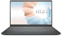 Ноутбук MSI Modern 14 B11MOU-1239RU Core i5 1155G7 8Gb SSD256Gb Intel Iris Xe graphics 14" IPS FHD (1920x1080) Windows 11 Professional dk.grey Wi