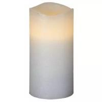Свеча светодиодная, высота - 15 см, включение/отключение нажатием на "пламя", цвет - белый, 063-12