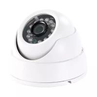 Купольная проводная AHD камера - KDM 1250-1 (разрешение HD 720р, подсветка до 15 метров, низкая цена) - камеры наблюдения ahd в подарочной упаковке