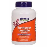 Now Foods / Sunflower Lecithin / Подсолнечный лецитин / 1200 мг / 100 капсул