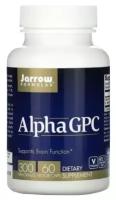 Джарроу, Alpha GPC, Альфа ГФХ, источник холина, для работы мозга, 300 мг, 60 капсул
