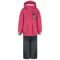 AAW202T1SU15 Костюм (куртка+брюки) д/дев. "Селеста" 1,5-2 г размер 92-52 цвет розовый_серый
