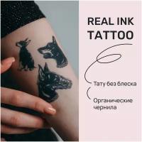 TATTS Временная тату без пленки, "Dark Dobers" 10*10см (для взрослых и детей)