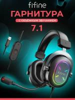 Игровая компьютерная гарнитура FIFINE H6 X черный