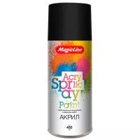 Краска Magic Line Acrylic spray paint матовый, RAL 9004 черный, 450 мл