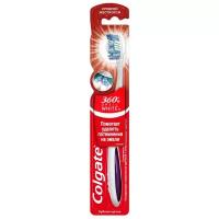 COLGATE 360 Optic White отбеливающая зубная щетка, средней жесткости, фиолетовая