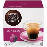 Кофе в капсулах NESCAFE «Espresso» для кофемашин Dolce Gusto, 16 порций