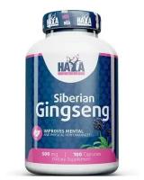 Активное долголетие Haya Labs Siberian Ginseng (сибирский женьшень) 500 мг 100 капсул