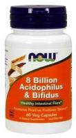 Now 8 Billion Acidophilus & Bifidus 60 капсул