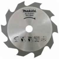 Диск пильный Standard Makita ф165х20х2мм,10зуб, ддерева