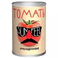 Томаты очищенные в собственном соку SUNFEEL, 425 мл