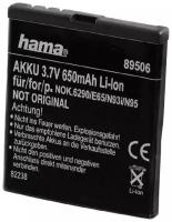 Аккумулятор Hama Li-Ion 3.7В 650мАч для Nokia N93i 6210 6260 6290 6710 C5-01 E65 N79 N93i N95 N96 X5-01