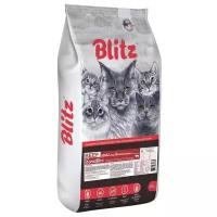 BLITZ SENSITIVE ADULT CATS BEEF сухой корм для взрослых кошек, говядина 10кг