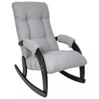 Кресло-качалка Бонн, светло-серый, 59х95х93 см, Delicatex