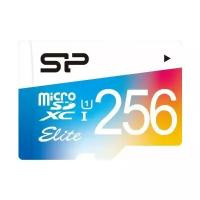 Флеш карта microSD 256GB Silicon Power Elite microSDHC Class 10 UHS-I Colorful