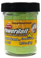 Форелевая паста BERKLEY PowerBait Natural SCENT Сыр, Желто-зеленый, 50 гр