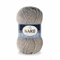 Пряжа Sport wool Nako, тем.лен - 23294, 25% шерсть, 75% премиум акрил, 5 мотков, 100 г., 120 м