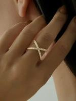 Кольцо MIESTILO 925 проба кольцо женское широкое кольцо крупное кольцо 17 размер