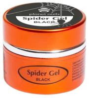 Краска гелевая паутинка Planet Nails Spider Gel черная 5 г арт.11291
